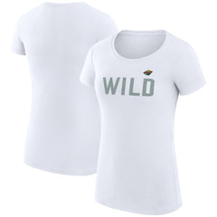 NHL Minnesota Wild G-III 4Her by Carl Banks Women's Super-Slim Fit Lightweight Dot Print Team T-Shirt
