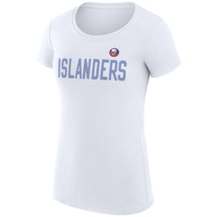 NHL New York Islanders G-III 4Her by Carl Banks Women's Super-Slim Fit Lightweight Dot Print Team T-Shirt