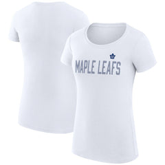 NHL Toronto Maple Leafs G-III 4Her by Carl Banks Women's Super-Slim Fit Lightweight Dot Print Team T-Shirt