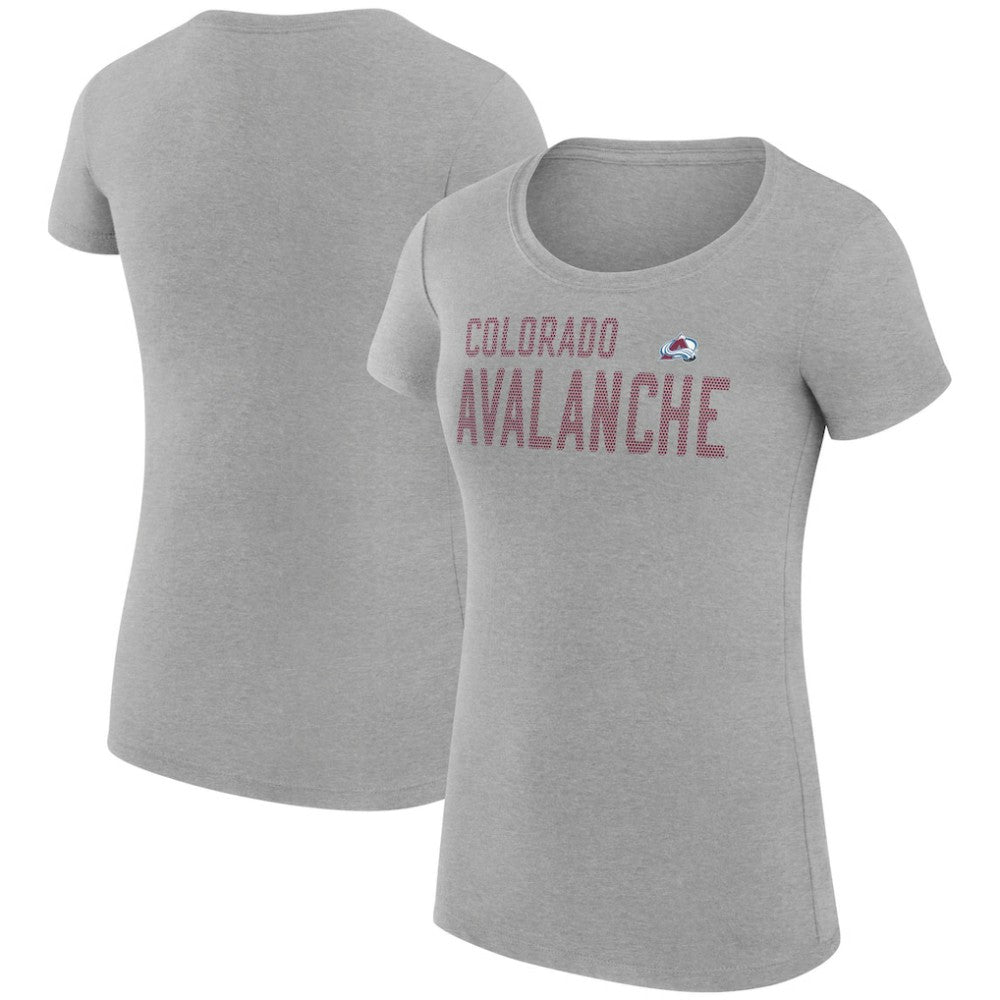NHL Colorado Avalanche G-III 4Her by Carl Banks Women's Super-Slim Fit Lightweight Dot Print Team T-Shirt