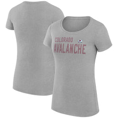 NHL Colorado Avalanche G-III 4Her by Carl Banks Women's Super-Slim Fit Lightweight Dot Print Team T-Shirt