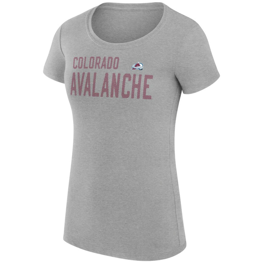 NHL Colorado Avalanche G-III 4Her by Carl Banks Women's Super-Slim Fit Lightweight Dot Print Team T-Shirt