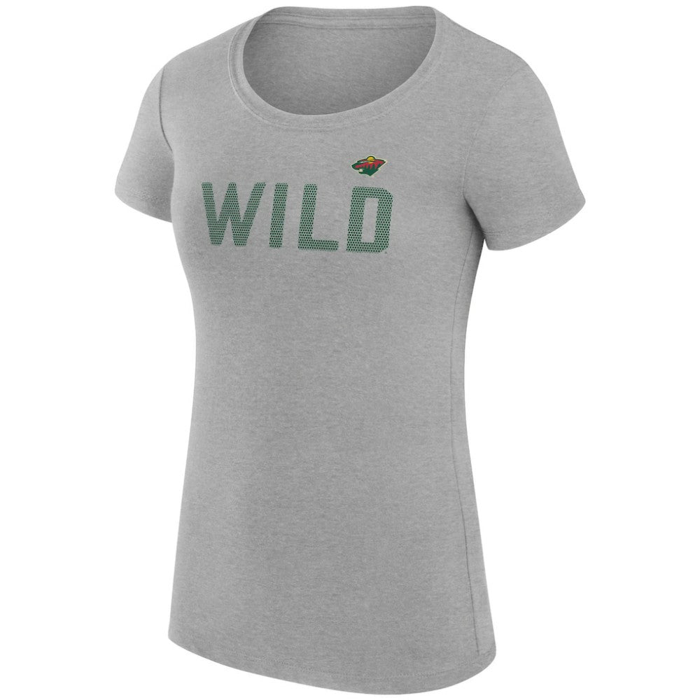 NHL Minnesota Wild G-III 4Her by Carl Banks Women's Super-Slim Fit Lightweight Dot Print Team T-Shirt