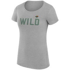 NHL Minnesota Wild G-III 4Her by Carl Banks Women's Super-Slim Fit Lightweight Dot Print Team T-Shirt
