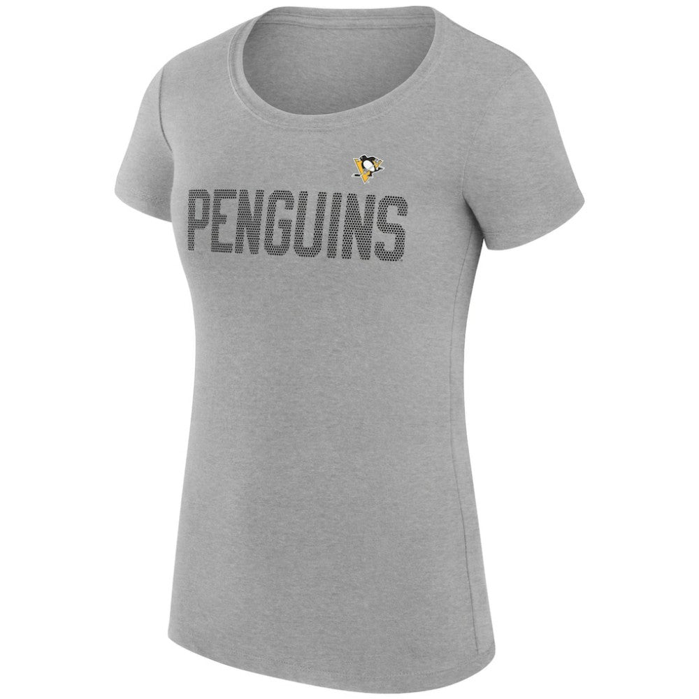 NHL Pittsburgh Penguins G-III 4Her by Carl Banks Women's Super-Slim Fit Lightweight Dot Print Team T-Shirt