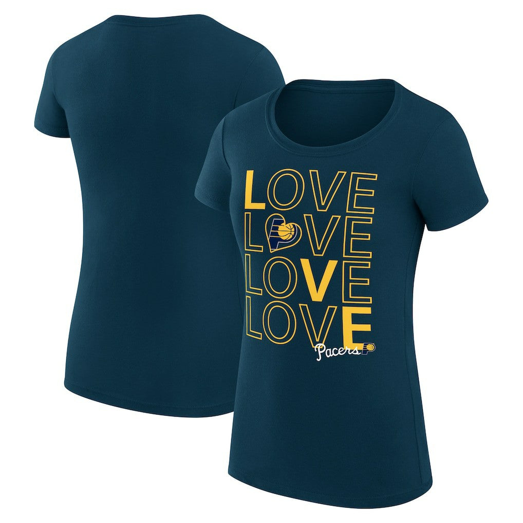Indiana Pacers G-III 4Her by Carl Banks Women's Super-Slim Fit Lightweight Basketball Love T-Shirt