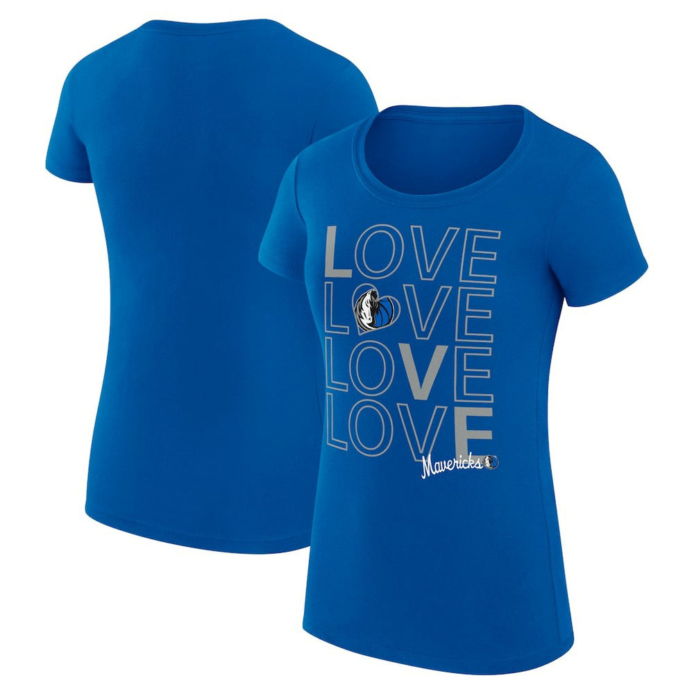 Dallas Mavericks G-III 4Her by Carl Banks Women's Super-Slim Fit Lightweight Basketball Love T-Shirt sale