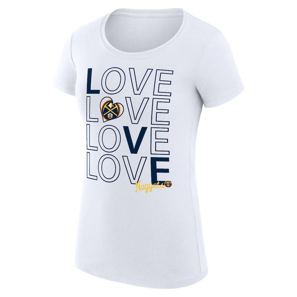 Denver Nuggets G-III 4Her by Carl Banks Women's Super-Slim Fit Lightweight Basketball Love T-Shirt sale
