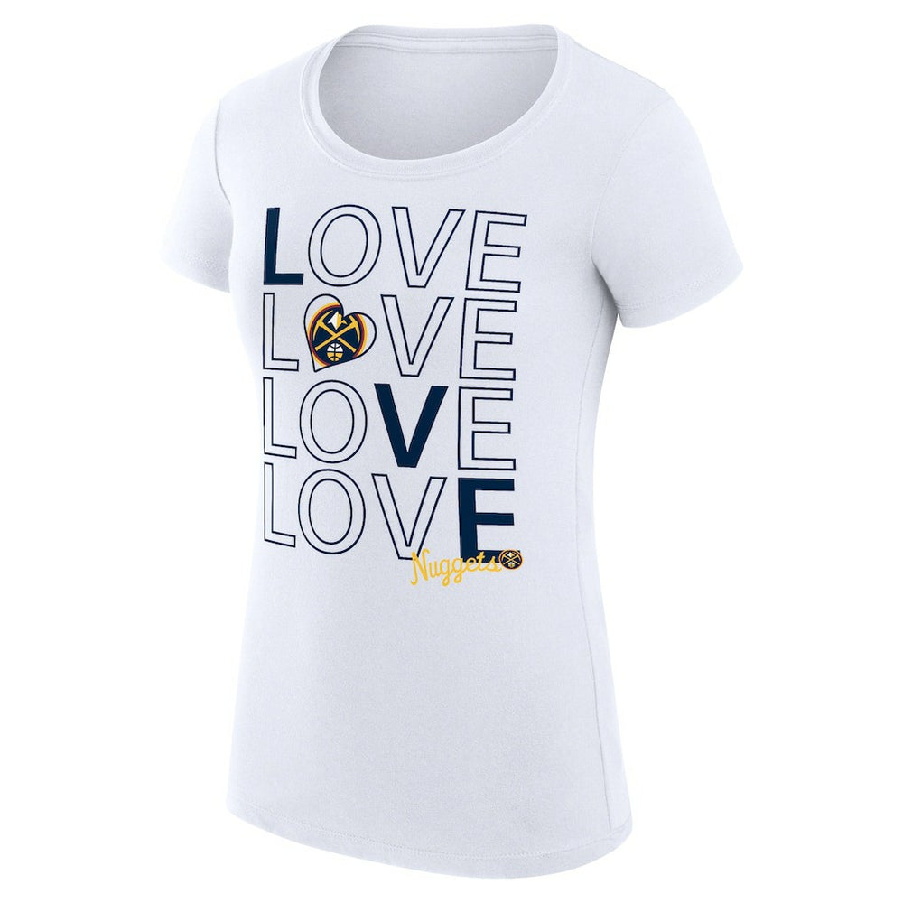 Denver Nuggets G-III 4Her by Carl Banks Women's Super-Slim Fit Lightweight Basketball Love T-Shirt sale