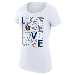 Denver Nuggets G-III 4Her by Carl Banks Women's Super-Slim Fit Lightweight Basketball Love T-Shirt sale