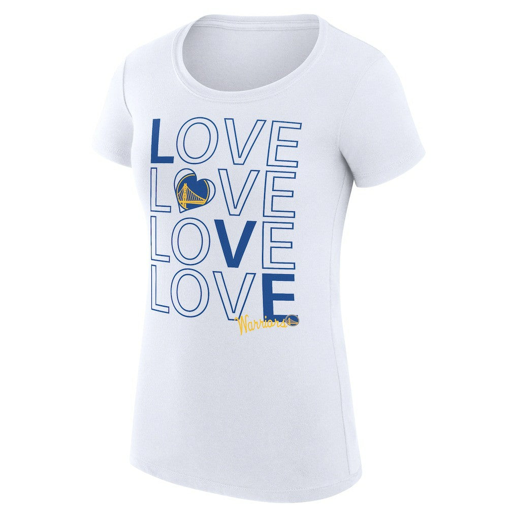 Golden State Warriors G-III 4Her by Carl Banks Women's Super-Slim Fit Lightweight Basketball Love T-Shirt sale