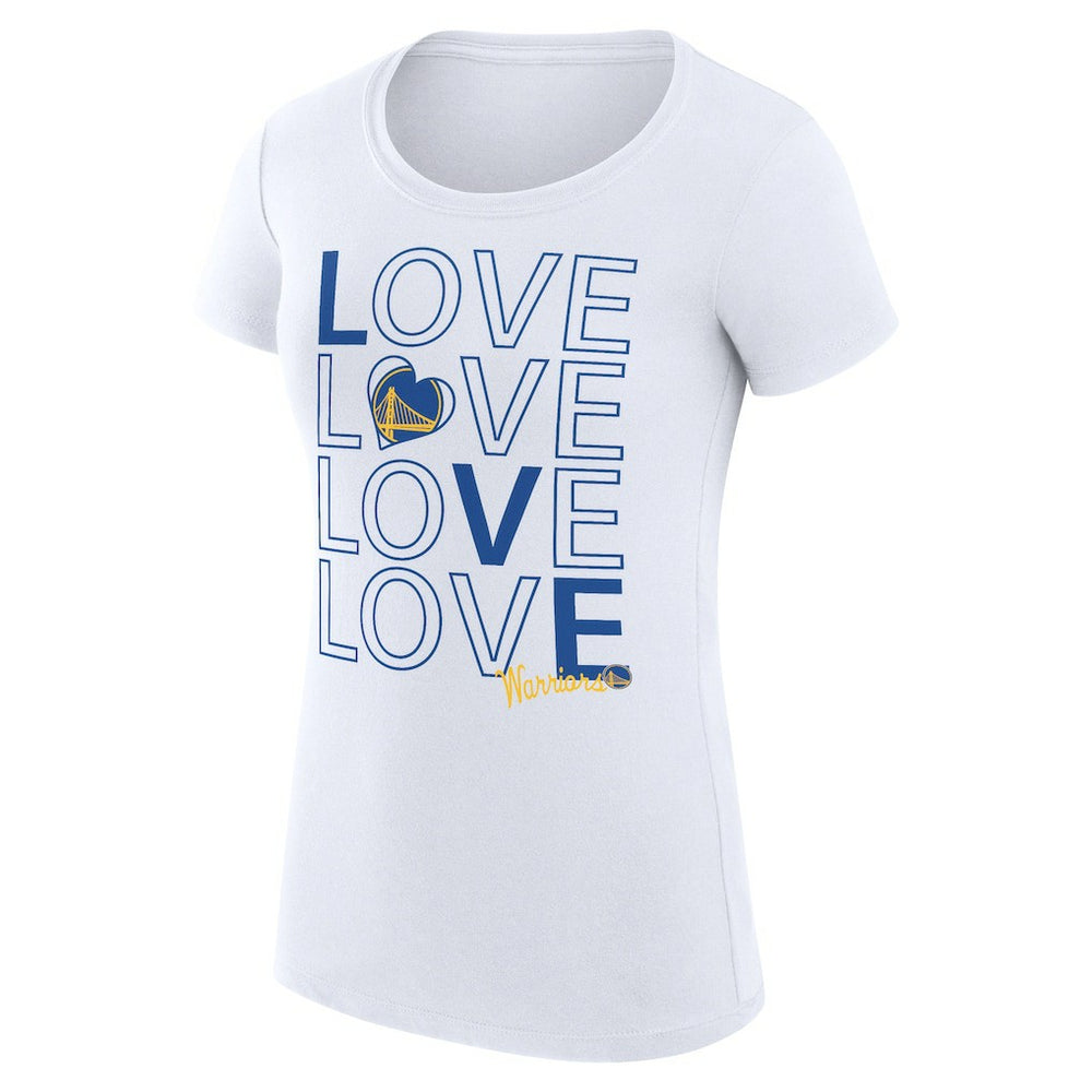 Golden State Warriors G-III 4Her by Carl Banks Women's Super-Slim Fit Lightweight Basketball Love T-Shirt sale