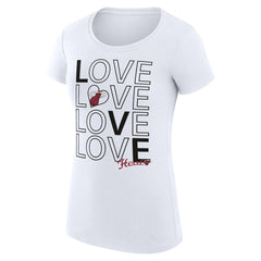Miami Heat G-III 4Her by Carl Banks Women's Super-Slim Fit Lightweight Basketball Love T-Shirt