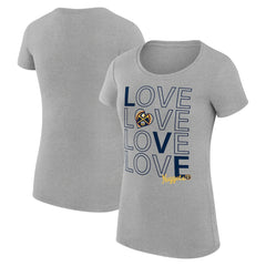 Denver Nuggets G-III 4Her by Carl Banks Women's Super-Slim Fit Lightweight Basketball Love T-Shirt sale