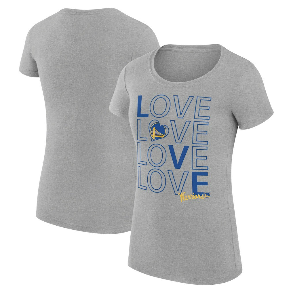 Golden State Warriors G-III 4Her by Carl Banks Women's Super-Slim Fit Lightweight Basketball Love T-Shirt sale