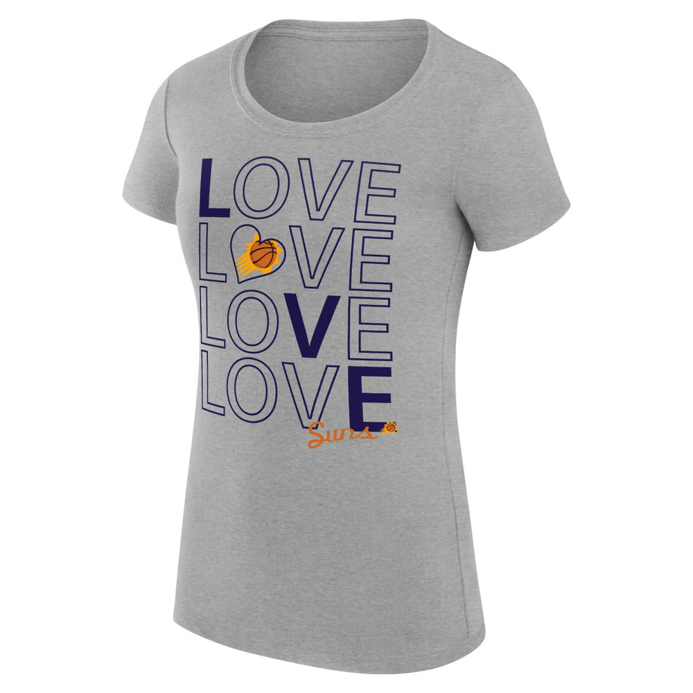 Phoenix Suns G-III 4Her by Carl Banks Women's Super-Slim Fit Lightweight Basketball Love T-Shirt