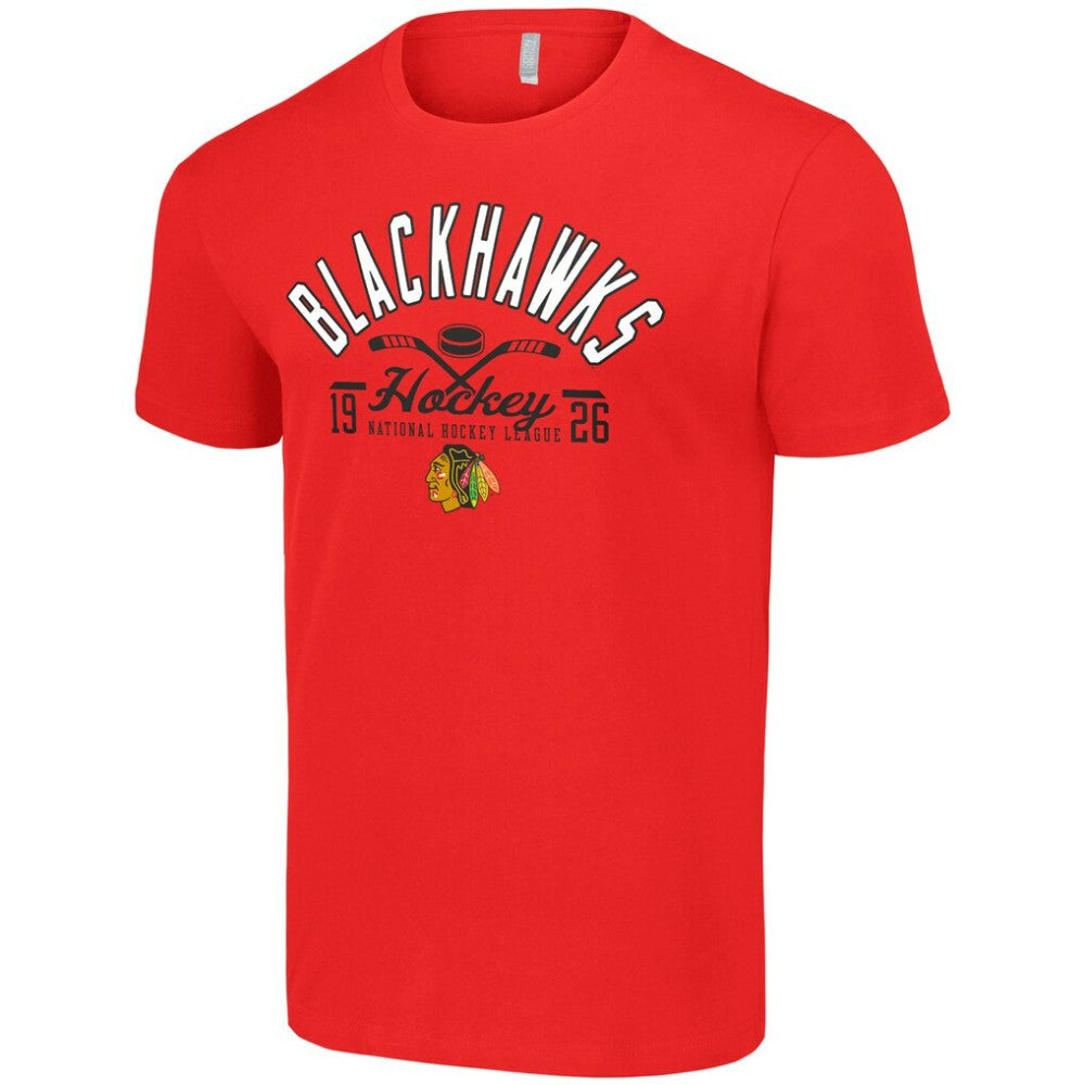 NHL Chicago Blackhawks Starter Half Puck T-Shirt