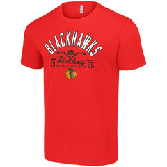 NHL Chicago Blackhawks Starter Half Puck T-Shirt