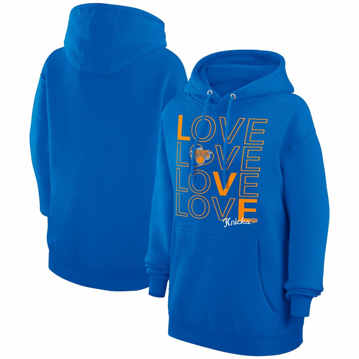 New York Knicks G-III 4Her by Carl Banks Women's Basketball Love Fleece Pullover Hoodie