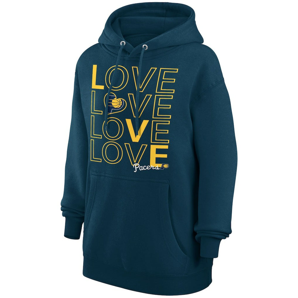 Indiana Pacers G-III 4Her by Carl Banks Women's Basketball Love Fleece Pullover Hoodie