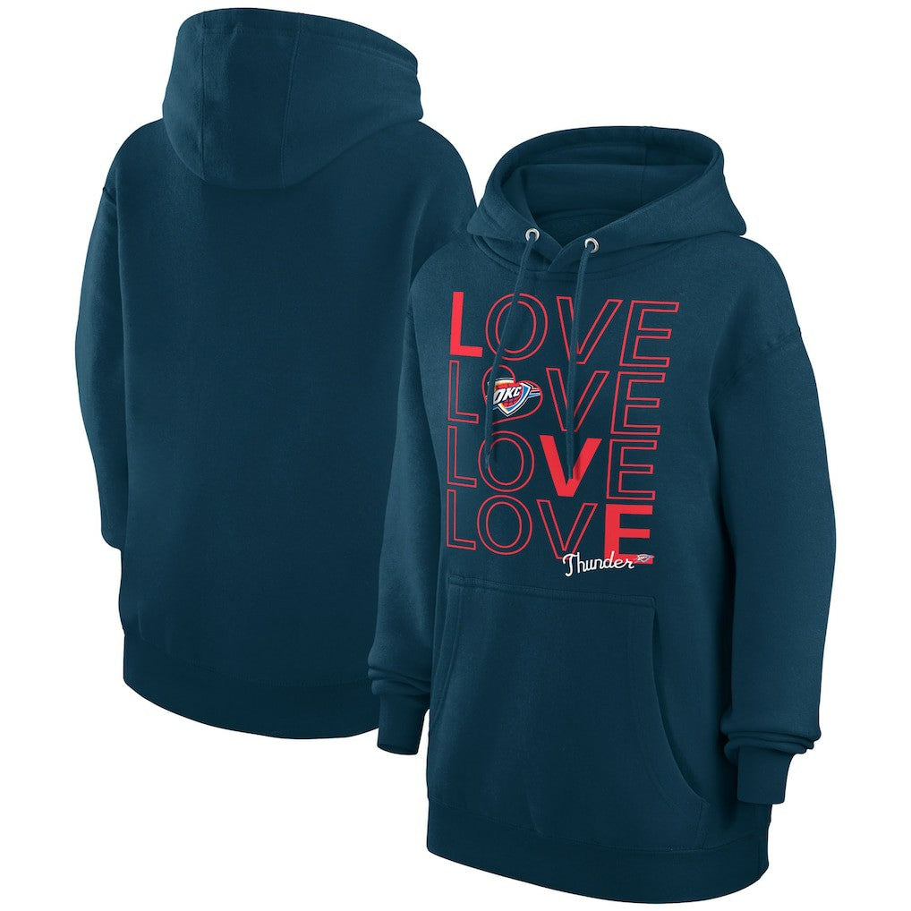 Oklahoma City Thunder G-III 4Her by Carl Banks Women's Basketball Love Fleece Pullover Hoodie