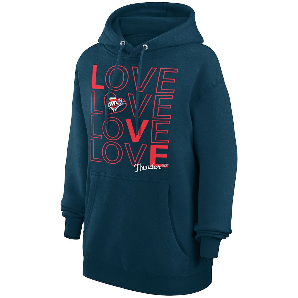 Oklahoma City Thunder G-III 4Her by Carl Banks Women's Basketball Love Fleece Pullover Hoodie