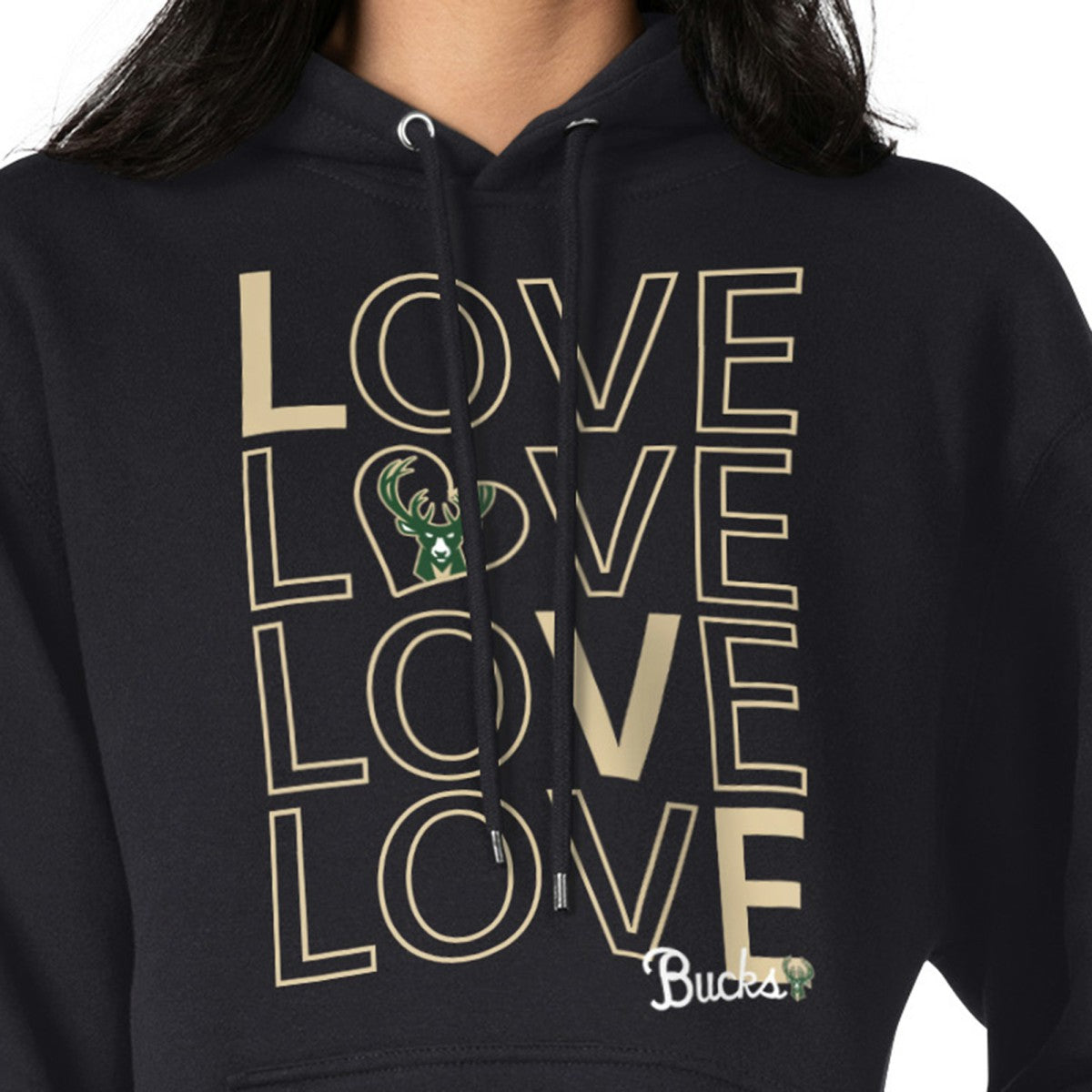 Milwaukee Bucks G-III 4Her by Carl Banks Women's Basketball Love Fleece Pullover Hoodie