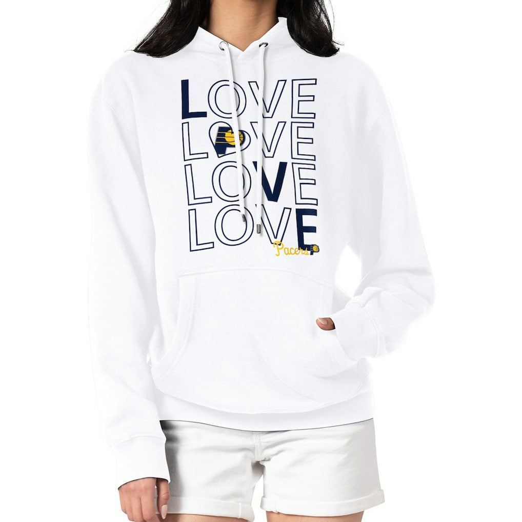Indiana Pacers G-III 4Her by Carl Banks Women's Basketball Love Fleece Pullover Hoodie