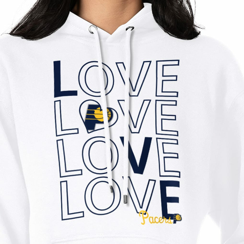 Indiana Pacers G-III 4Her by Carl Banks Women's Basketball Love Fleece Pullover Hoodie