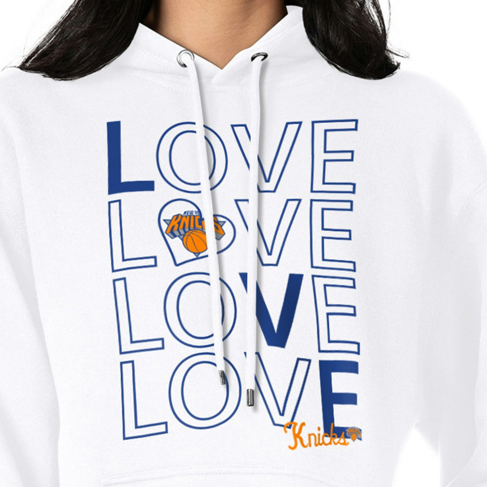 New York Knicks G-III 4Her by Carl Banks Women's Basketball Love Fleece Pullover Hoodie
