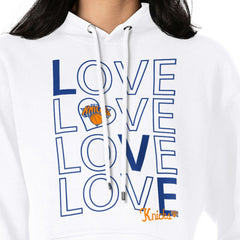 New York Knicks G-III 4Her by Carl Banks Women's Basketball Love Fleece Pullover Hoodie