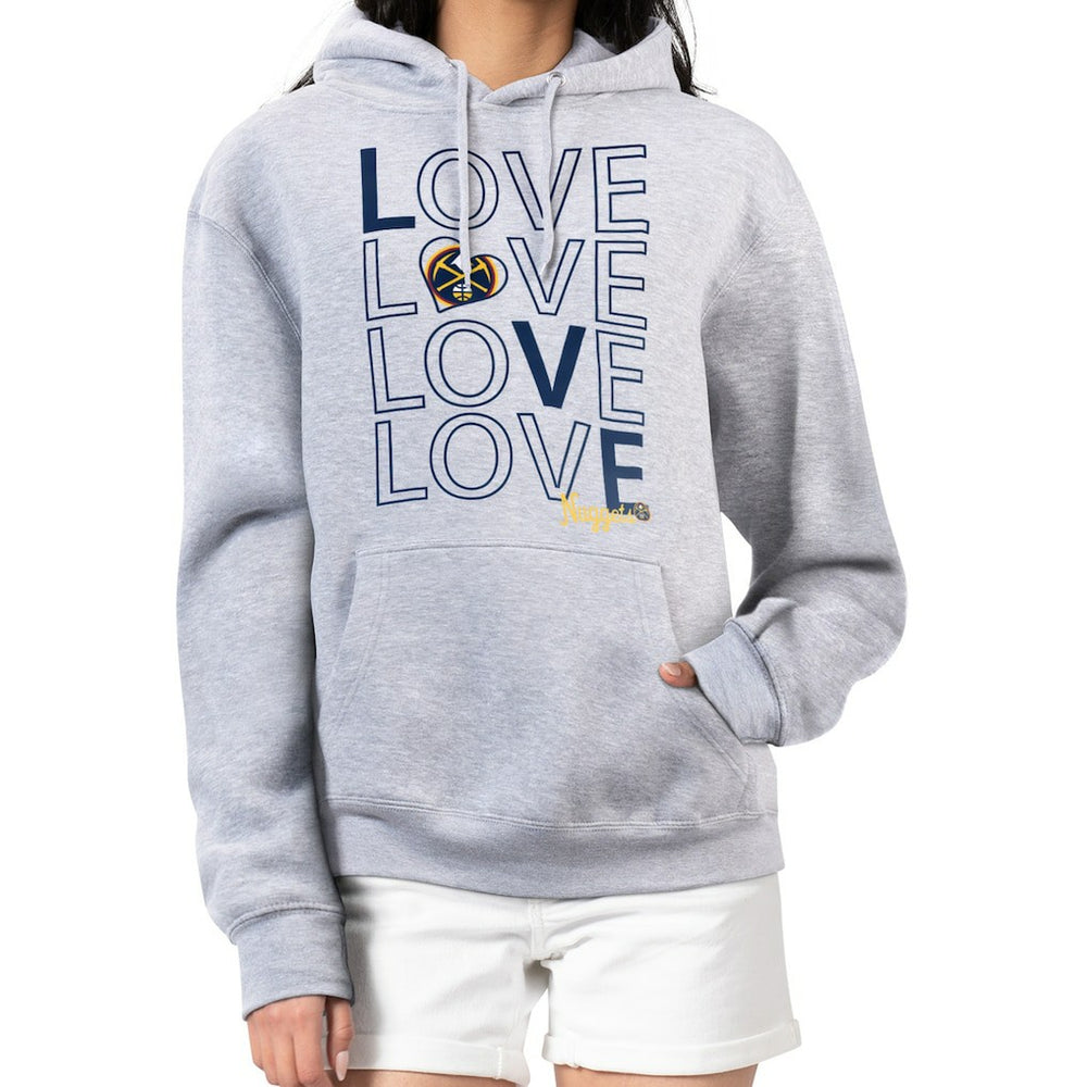 Denver Nuggets G-III 4Her by Carl Banks Women's Basketball Love Fleece Pullover Hoodie sale