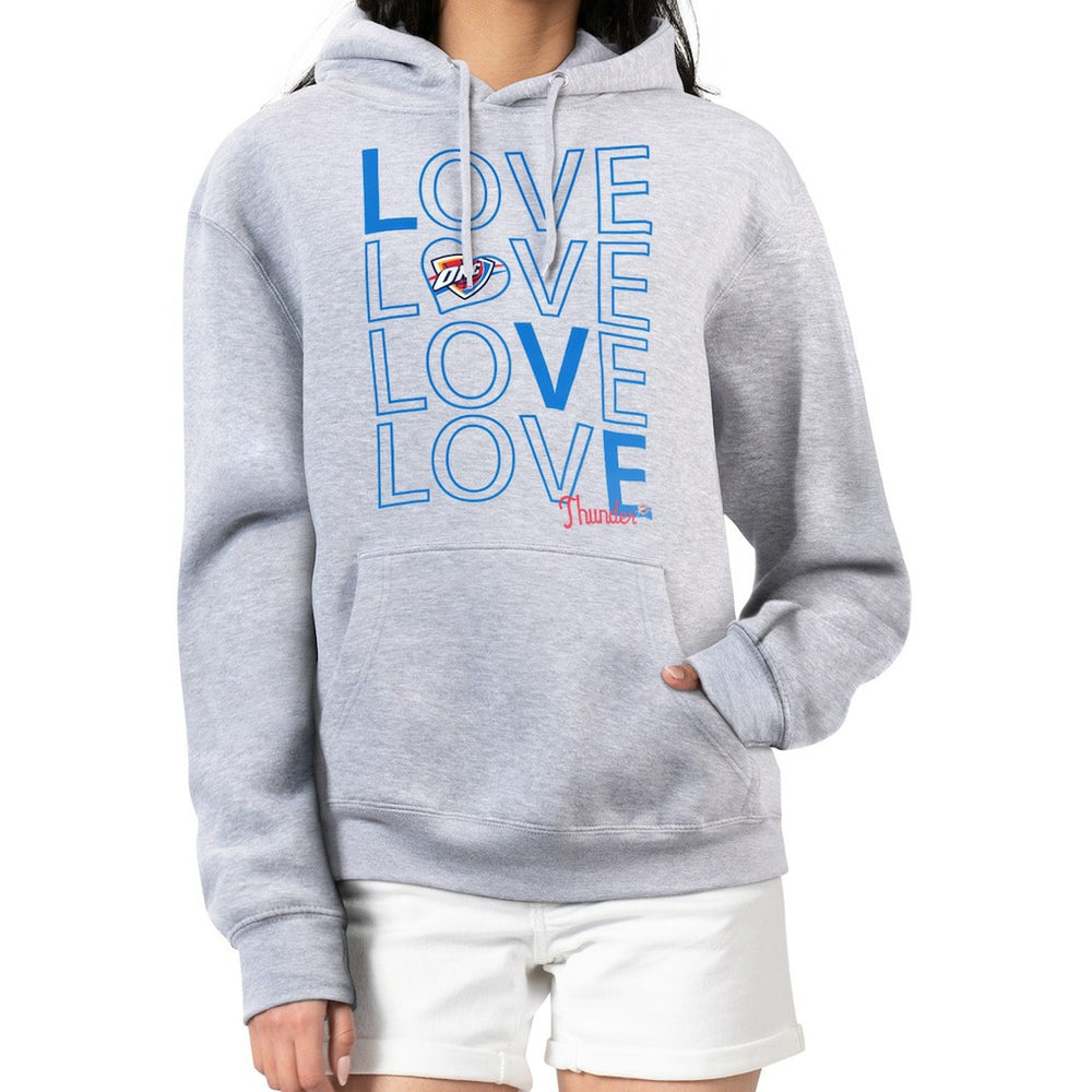 Oklahoma City Thunder G-III 4Her by Carl Banks Women's Basketball Love Fleece Pullover Hoodie