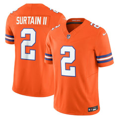 Patrick Surtain II  Alternate Mile High Collection 1977 Throwback Vapor F.U.S.E. Limited Jersey - Denver Broncos Jerseys