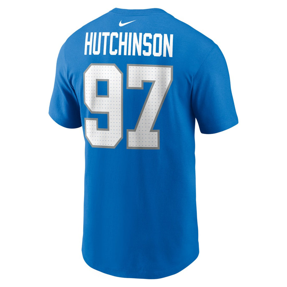 Aidan Hutchinson  Name & Number T-Shirt - Detroit Lions T-shirts