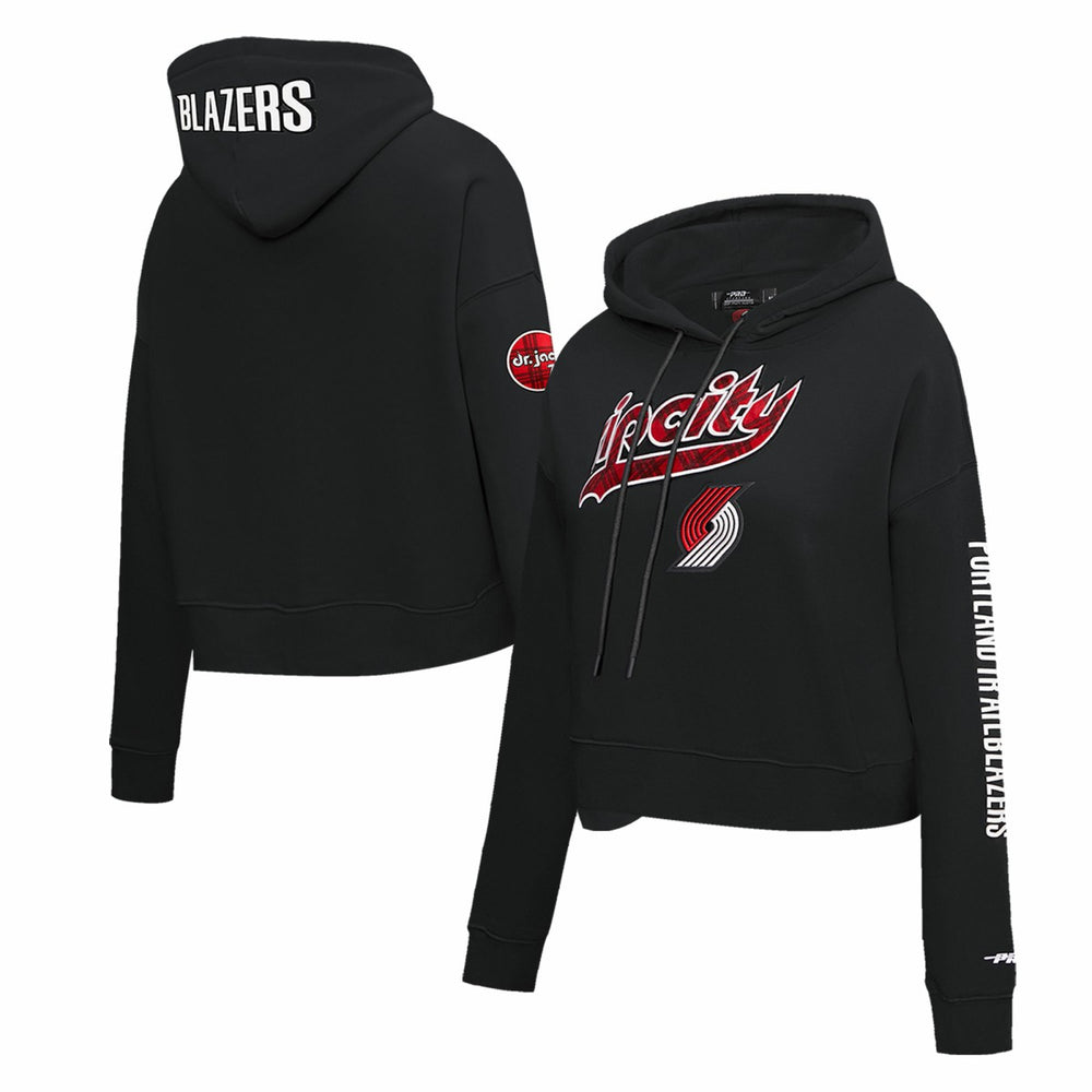 Portland Trail Blazers Pro Standard Women's 2023/24 City Edition Cropped Pullover Hoodie