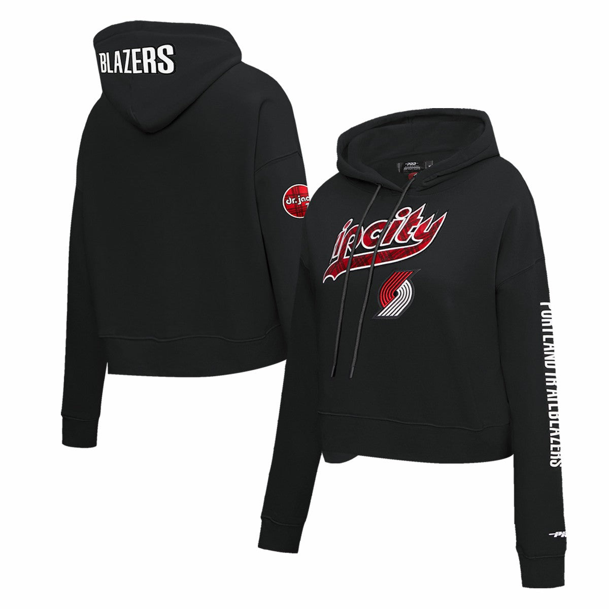 Portland Trail Blazers Pro Standard Women's 2023/24 City Edition Cropped Pullover Hoodie