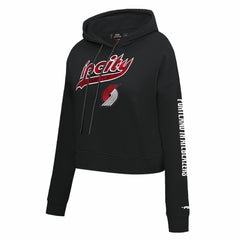 Portland Trail Blazers Pro Standard Women's 2023/24 City Edition Cropped Pullover Hoodie