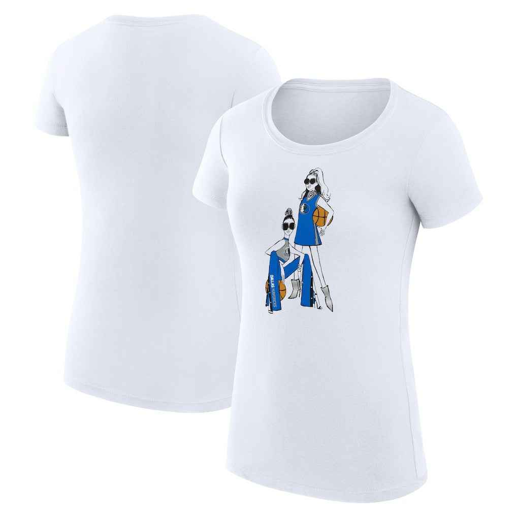 Dallas Mavericks G-III 4Her by Carl Banks Women's Super-Slim Fit Lightweight Basketball Girls T-Shirt sale