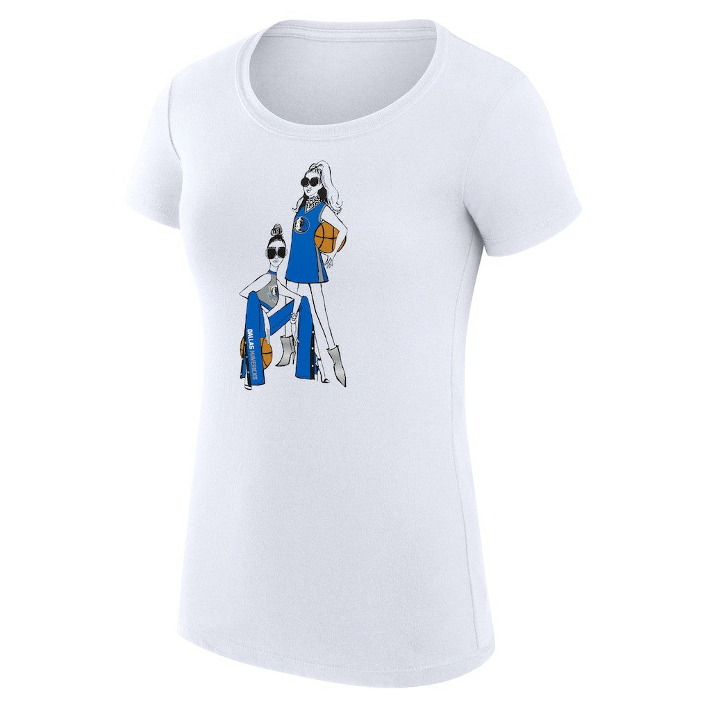 Dallas Mavericks G-III 4Her by Carl Banks Women's Super-Slim Fit Lightweight Basketball Girls T-Shirt sale