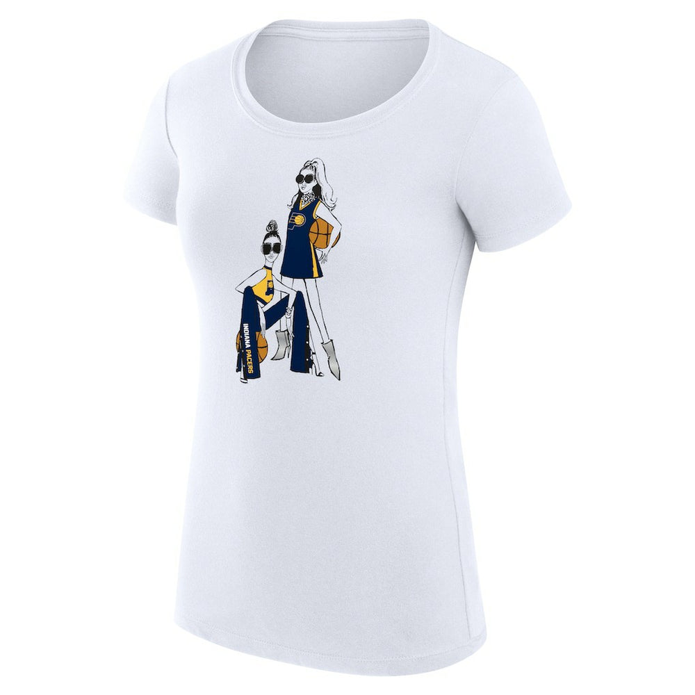 Indiana Pacers G-III 4Her by Carl Banks Women's Super-Slim Fit Lightweight Basketball Girls T-Shirt