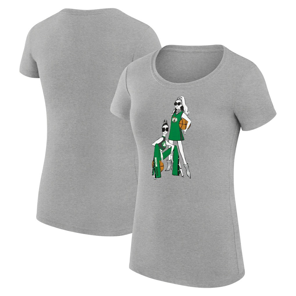 Boston Celtics G-III 4Her by Carl Banks Women's Super-Slim Fit Lightweight Basketball Girls T-Shirt