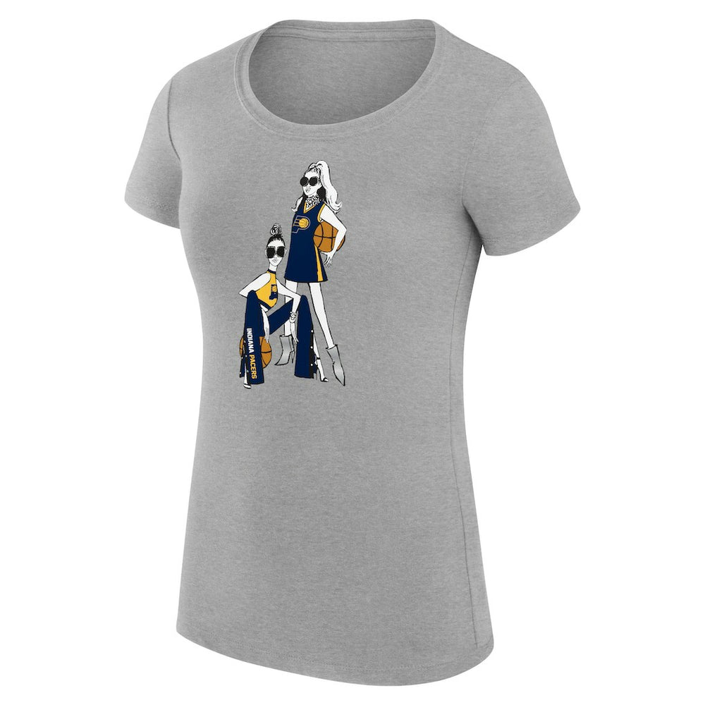 Indiana Pacers G-III 4Her by Carl Banks Women's Super-Slim Fit Lightweight Basketball Girls T-Shirt