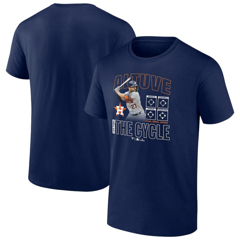 Jose Altuve Houston Astros Cycle T-Shirt – Navy