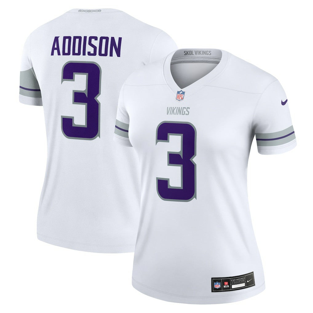 Jordan Addison  Women's Alternate Legend Player Performance Top - Minnesota Vikings Tops