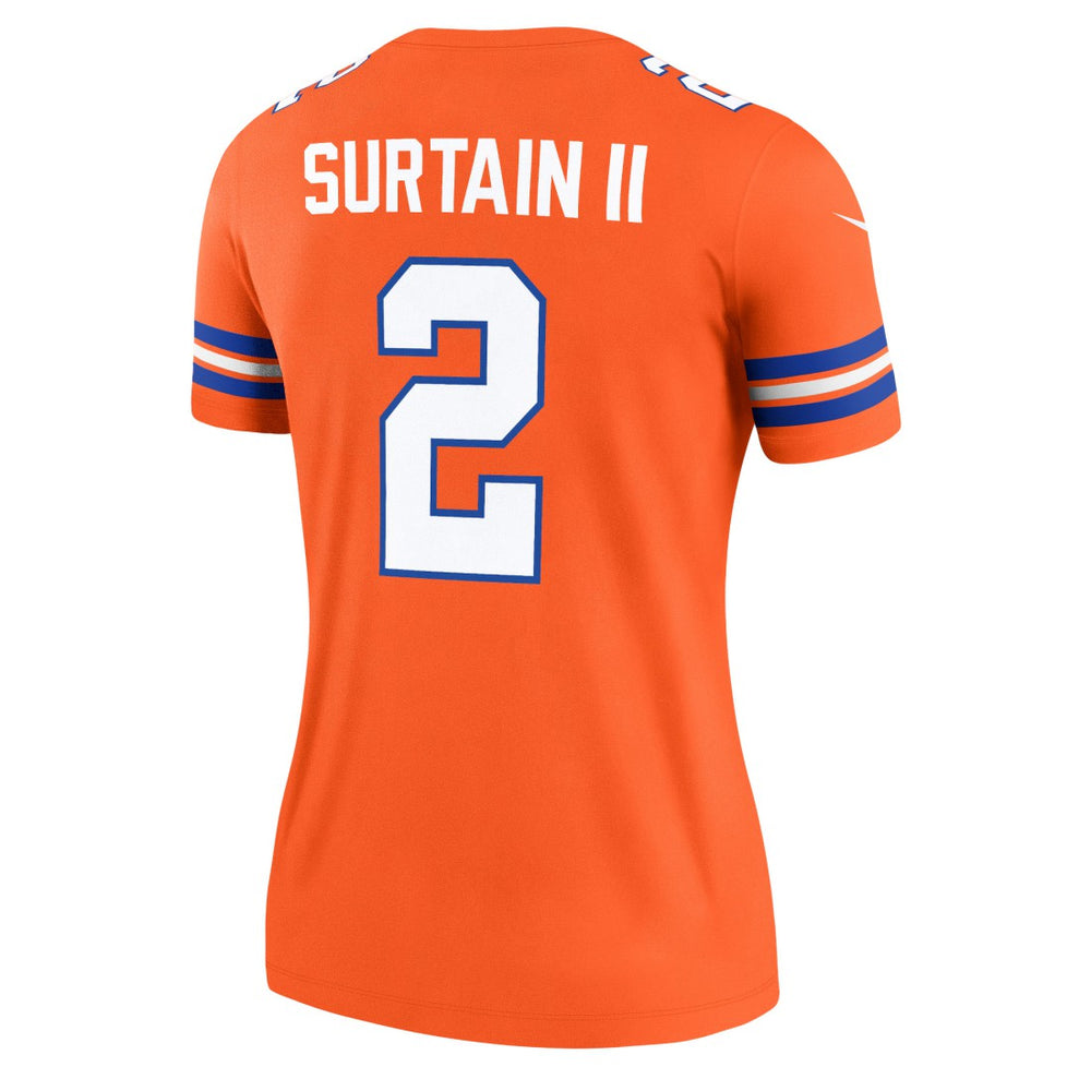 Patrick Surtain II  Women's Alternate Legend Player Performance Top - Denver Broncos Tops