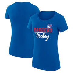NHL New York Rangers G-III 4Her by Carl Banks Women's Super-Slim Fit Lightweight Team Sport T-Shirt