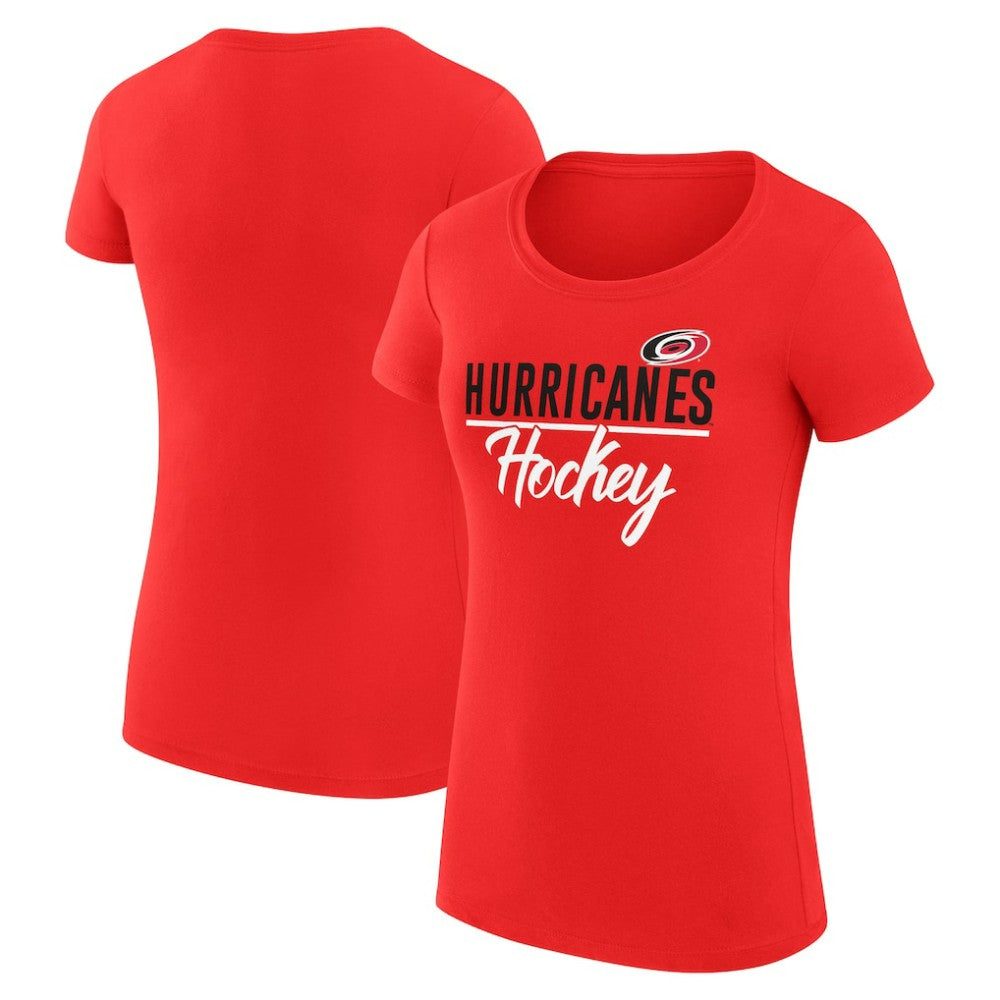 NHL Carolina Hurricanes G-III 4Her by Carl Banks Women's Super-Slim Fit Lightweight Team Sport T-Shirt