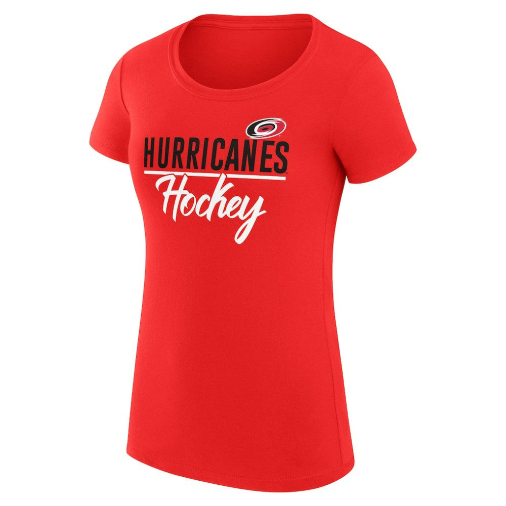 NHL Carolina Hurricanes G-III 4Her by Carl Banks Women's Super-Slim Fit Lightweight Team Sport T-Shirt