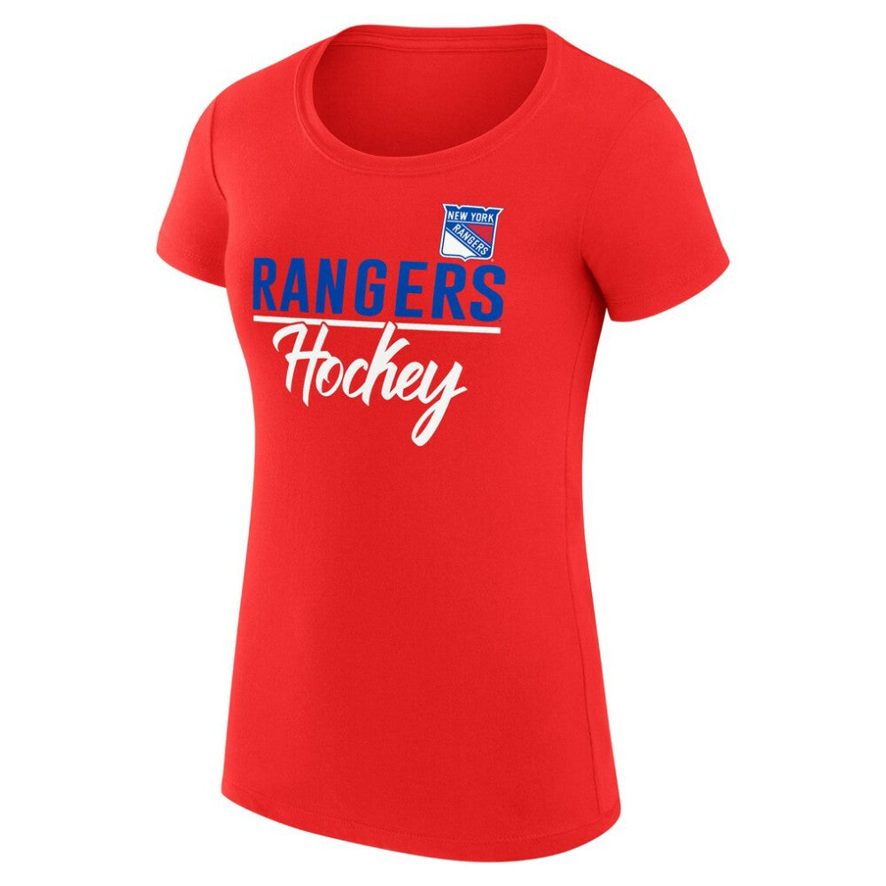 NHL New York Rangers G-III 4Her by Carl Banks Women's Super-Slim Fit Lightweight Team Sport T-Shirt